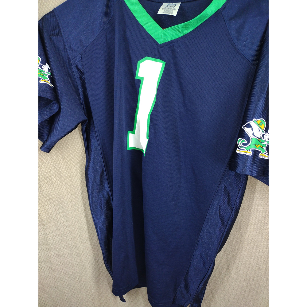boys lg 12/14 number 1 norte dame jersey pro edge
